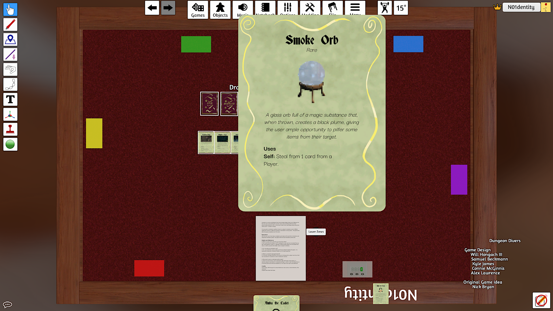A Dungeon Divers Item Card