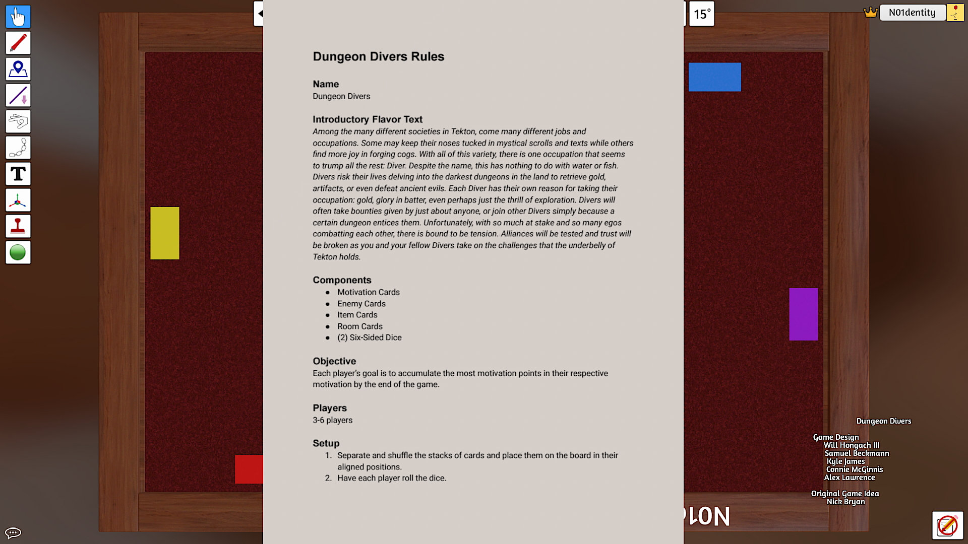Dungeon Divers Rules 1