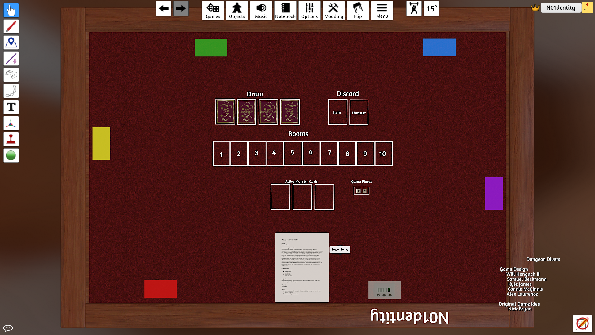 Dungeon Divers in Tabletop Simulator